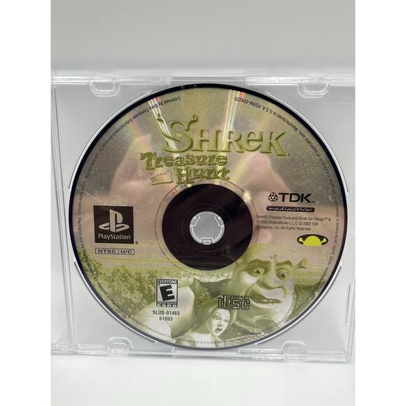 Shrek: Treasure Hunt (Sony PlayStation 1, PS1) DISC ONLY With Case - Picture 2 of 5
